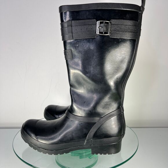 Sperry Walker Atlantic Rain Boots Womens Black Waterproof STS82562 - Picture 3 of 7